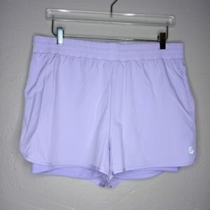 Johnny Was Calme Purple Elements Run Shorts